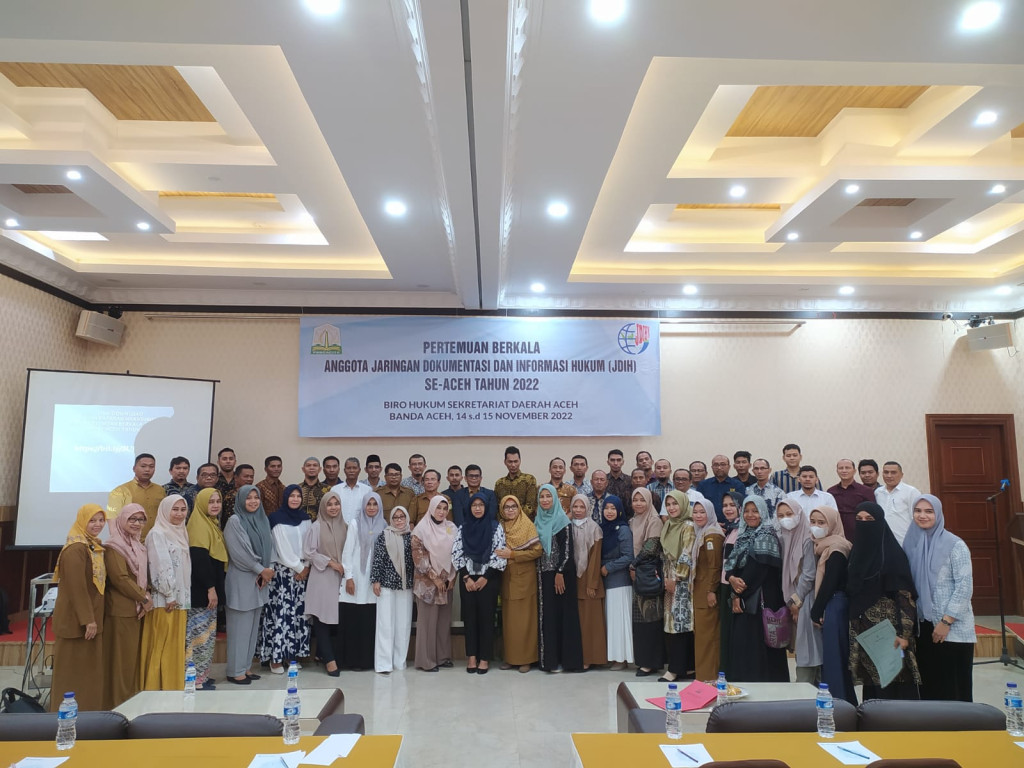 Pertemuan Berkala Anggota Jaringan Informasi Dan Dokumentasi Hukum Se-Aceh Tahun 2022